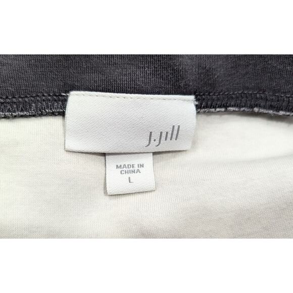 J.Jill Skirt Gray Floral Print Pencil Pull On Misses Size L - Picture 5 of 7